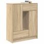 Aparador con cajones y puertas roble Sonoma 73x31x90 cm de , Aparadores - Ref: Foro24-861852, Precio: 96,88 €, Descuento: %