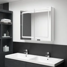 Bathroom cabinet with bright white LED mirror 80x12x68 cm by vidaXL, bathroom vanities - Ref: Foro24-326517, Price: 147,43 €,...
