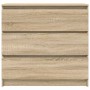 Aparador de roble Sonoma 80x35x76 cm de madera de ingeniería by , Sideboards - Ref: Foro24-861735, Price: 98,62 €, Discount: %