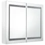 Bathroom cabinet with bright white LED mirror 80x12x68 cm by vidaXL, bathroom vanities - Ref: Foro24-326517, Price: 147,43 €,...
