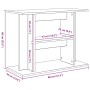 Soporte para acuario de madera de roble negro 80x35x60 cm von , Aquarium unterstützt - Ref: Foro24-862149, Preis: 53,09 €, Ra...