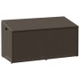 Caja de almacenaje jardín ratán sintético marrón 110x50x58 cm by , Outdoor storage boxes - Ref: Foro24-4104070, Price: 107,34...