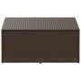 Caja de almacenaje jardín ratán sintético marrón 110x50x58 cm by , Outdoor storage boxes - Ref: Foro24-4104070, Price: 107,34...