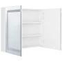Bathroom cabinet with bright white LED mirror 80x12x68 cm by vidaXL, bathroom vanities - Ref: Foro24-326517, Price: 147,43 €,...