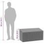 Caja de almacenaje jardín ratán sintético marrón 110x50x58 cm by , Outdoor storage boxes - Ref: Foro24-4104070, Price: 107,34...