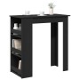 Mesa bar con estante almacenaje roble negro 102x50x103,5 cm von , Küchen- und Esstische - Ref: Foro24-862079, Preis: 94,60 €,...