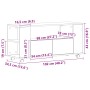 Mueble TV ruedas madera ingeniería roble negro 102x34,5x43cm von , TV-Möbel - Ref: Foro24-862479, Preis: 97,99 €, Rabatt: %