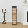 Leñero negro 25x25x100 cm Acero laminado en frío von , Brennholztaschen und -halter - Ref: Foro24-864267, Preis: 58,13 €, Rab...