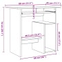 Escritorio roble negro 80x45x74 cm madera de ingeniería von , Schreibtische - Ref: Foro24-862007, Preis: 83,97 €, Rabatt: %