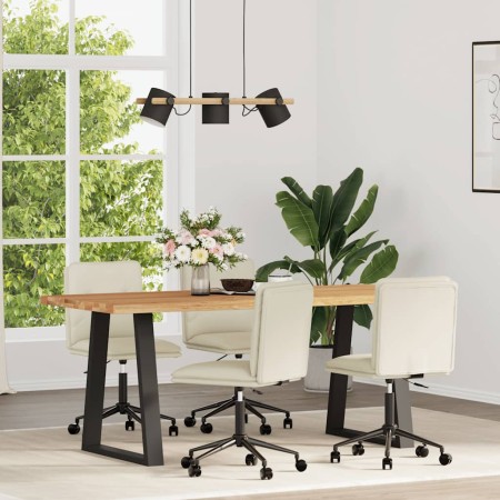 Sillas de comedor 4 unidades cuero sintético color crema de , Sillas de comedor - Ref: Foro24-3315690, Precio: 234,47 €