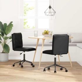 Sillas de comedor 2 unidades cuero sintético negro von , Essstühle - Ref: Foro24-3315424, Preis: 117,55 €, Rabatt: %