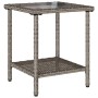 Sofá de jardín en forma de L con mesa y cojines ratán PE gris by , Outdoor sofas - Ref: Foro24-4103874, Price: 293,62 €, Disc...