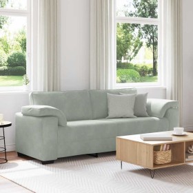 Sofá de 3 plazas de terciopelo gris claro 178 cm de , Sofás - Ref: Foro24-4105277, Precio: 287,02 €, Descuento: %