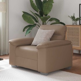 Sillón cuero sintético color capuchino 60 cm de , Sofás - Ref: Foro24-4105330, Precio: 171,30 €, Descuento: %