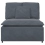 Sofá modular con módulo central y cojines gris oscuro 100 cm von , Unidades para sofás seccionales - Ref: Foro24-4104430, Pre...