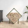 Leñero verde oliva 80x25x80 cm Acero laminado en frío by , Firewood bags and holders - Ref: Foro24-864286, Price: 34,98 €, Di...