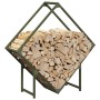 Leñero verde oliva 80x25x80 cm Acero laminado en frío by , Firewood bags and holders - Ref: Foro24-864286, Price: 34,98 €, Di...