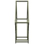 Leñero verde oliva 80x25x80 cm Acero laminado en frío by , Firewood bags and holders - Ref: Foro24-864286, Price: 34,98 €, Di...