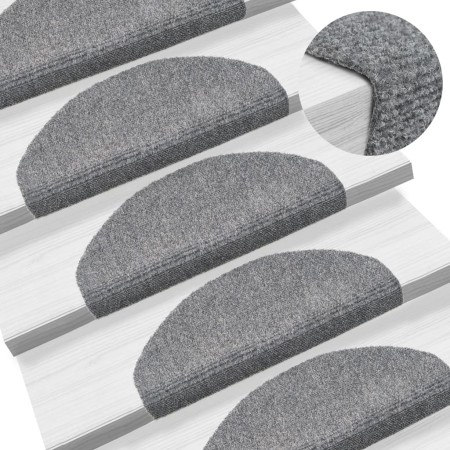 Selbstklebende Stufenmatten 10 Stück grau 65x21x4 cm von vidaXL, Treppenmatten - Ref: Foro24-149705, Preis: 36,35 €, Rabatt: %