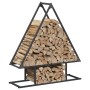 Leñero negro 80x25x90 cm Acero laminado en frío by , Firewood bags and holders - Ref: Foro24-864315, Price: 38,71 €, Discount: %