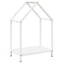 Leñero blanco 40x25x60 cm Acero laminado en frío by , Firewood bags and holders - Ref: Foro24-864292, Price: 33,15 €, Discoun...