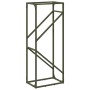 Leñero verde oliva 40x25x100 cm Acero laminado en frío de , Bolsas y soportes de leña - Ref: Foro24-864334, Precio: 41,71 €