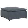 Sofá modular con reposapiés y cojines en terciopelo gris oscuro von , Sofas - Ref: Foro24-3321310, Preis: 721,86 €, Rabatt: %