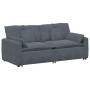 Sofá modular con cojines gris oscuro by , Unidades para sofás seccionales - Ref: Foro24-3321130, Price: 417,67 €, Discount: %