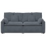 Sofá modular con cojines gris oscuro by , Unidades para sofás seccionales - Ref: Foro24-3321130, Price: 417,67 €, Discount: %