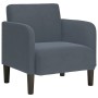 Sillón con reposabrazos Terciopelo Gris Oscuro 54 cm by , Armchairs - Ref: Foro24-4100579, Price: 113,14 €, Discount: %