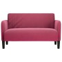 Sofá Loveseat rojo vino 109 cm terciopelo by , Sofas - Ref: Foro24-4100591, Price: 168,98 €, Discount: %