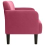 Sofá Loveseat rojo vino 109 cm terciopelo by , Sofas - Ref: Foro24-4100591, Price: 168,98 €, Discount: %