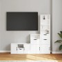 Muebles de TV 4 uds. con almacenaje "ODDA" blanco madera pino de , Muebles TV - Ref: Foro24-3365381, Precio: 232,10 €, Descue...