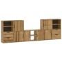 Muebles de TV 5 uds. con almacenaje "ODDA" madera maciza pino von , TV-Möbel - Ref: Foro24-3365374, Preis: 277,47 €, Rabatt: %