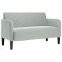 Sofá Loveseat gris claro 109 cm terciopelo by , Sofas - Ref: Foro24-4100587, Price: 171,23 €, Discount: %