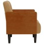 Sillón con reposabrazos de terciopelo marrón 55 cm von , Sessel - Ref: Foro24-4100598, Preis: 145,31 €, Rabatt: %