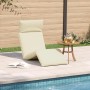 Tumbona plegable color crema 175x54x8,5 cm Tejido Oxford de , Tumbonas - Ref: Foro24-4019748, Precio: 98,87 €, Descuento: %