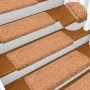 Alfombrillas de escalera 10 unidades marrón 56x17x3 cm de vidaXL, Alfombrillas para escalones - Ref: Foro24-149823, Precio: 6...