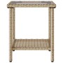 Sofá de jardín en forma de L con mesa y cojines ratán PE beige by , Outdoor sofas - Ref: Foro24-4103876, Price: 270,63 €, Dis...