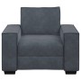 Sillón de terciopelo gris oscuro 60 cm by , Sofas - Ref: Foro24-4105001, Price: 211,37 €, Discount: %