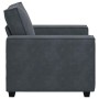 Sillón de terciopelo gris oscuro 60 cm by , Sofas - Ref: Foro24-4105001, Price: 211,37 €, Discount: %