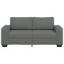 Sofá de 2 plazas de tela gris oscuro 140 cm by , Sofas - Ref: Foro24-4105167, Price: 206,75 €, Discount: %