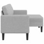 Sofá de 2 plazas con chaise longue en forma L gris nube 125 cm de , Sofás - Ref: Foro24-4107067, Precio: 252,82 €