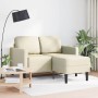 Sofá de 2 plazas con chaise longue en forma de L crema 125 cm von , Sofas - Ref: Foro24-4107084, Preis: 237,73 €, Rabatt: %