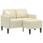 Sofá de 2 plazas con chaise longue en forma de L crema 125 cm von , Sofas - Ref: Foro24-4107084, Preis: 237,73 €, Rabatt: %