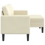 Sofá de 2 plazas con chaise longue en forma de L crema 125 cm von , Sofas - Ref: Foro24-4107084, Preis: 237,73 €, Rabatt: %