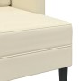 Sofá de 2 plazas con chaise longue en forma de L crema 125 cm von , Sofas - Ref: Foro24-4107084, Preis: 237,73 €, Rabatt: %