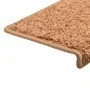Alfombrillas de escalera 10 unidades marrón 56x17x3 cm de vidaXL, Alfombrillas para escalones - Ref: Foro24-149823, Precio: 6...