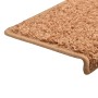 Alfombrillas de escalera 10 unidades marrón 56x17x3 cm de vidaXL, Alfombrillas para escalones - Ref: Foro24-149823, Precio: 6...