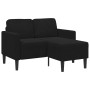 Sofá de 2 plazas con chaise longue en forma de L negro 125 cm von , Sofas - Ref: Foro24-4107073, Preis: 285,49 €, Rabatt: %